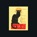 Arte francés Steinlen Black Cat Classic<br><div class="desc">El gato negro - Un hermoso gato negro vintage del artista francés Theophile Steinlen,  un poster clásico del cabaret de Chat Noir de Victoria en Montmartre en París,  Francia.</div>