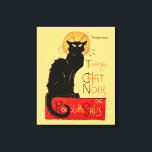 Arte francés Steinlen Black Cat Classic<br><div class="desc">El gato negro - Un hermoso gato negro vintage del artista francés Theophile Steinlen,  un poster clásico del cabaret de Chat Noir de Victoria en Montmartre en París,  Francia.</div>