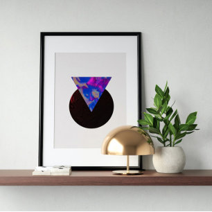 Arte futurista moderno Holográfico de los años 80