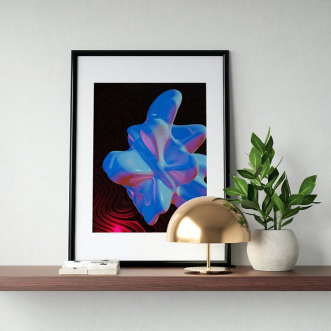 Arte futurista moderno Holográfico de los años 80 (Subido por el creador)