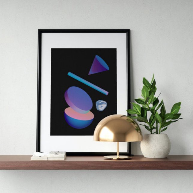 Arte futurista moderno Holográfico de los años 80 (Subido por el creador)