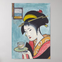Arte Geisha Classic japonés
