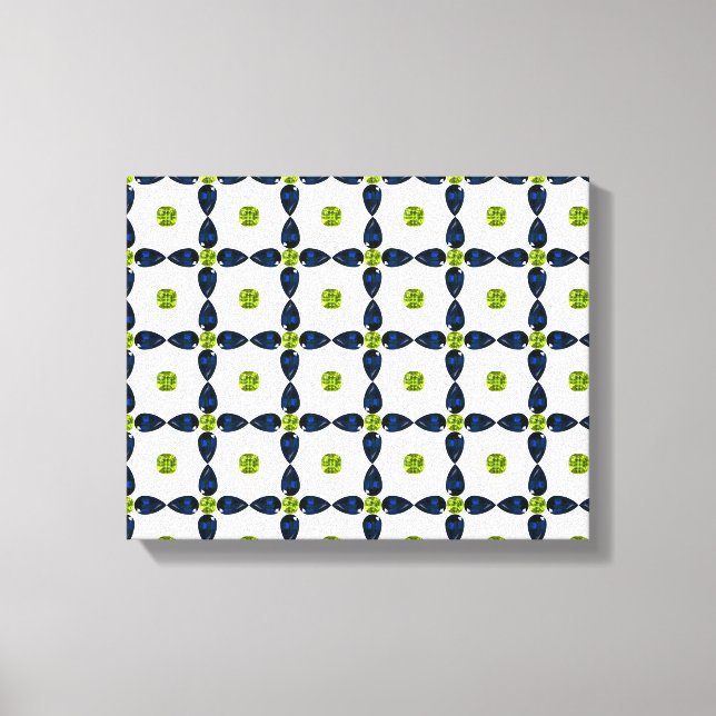 Arte Gemstone, azul y amarillo (Anverso)