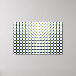 Arte Gemstone, azul y amarillo