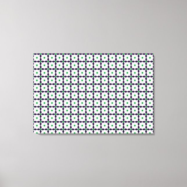 Arte Gemstone, verde y púrpura (Anverso)