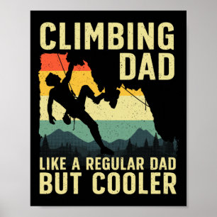 Arte genial de escalada para hombres, papá escalad