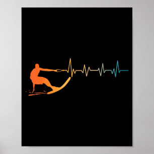 Arte genial de esquí acuático para hombres y mujer