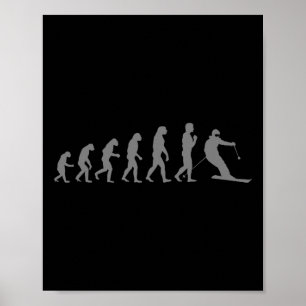 Arte genial de esquí para hombres y mujeres amante