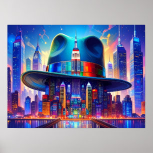 Arte genial de NYC Nueva York en mi sombrero