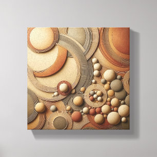 Arte geométrico abstracto 3D moderno - Concentro e