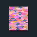 Arte geométrico abstracto colorido y moderno en mo<br><div class="desc">Añade un poco de color a tus paredes con estos triángulos abstractos brillantes y audaces en Poster de color intenso</div>