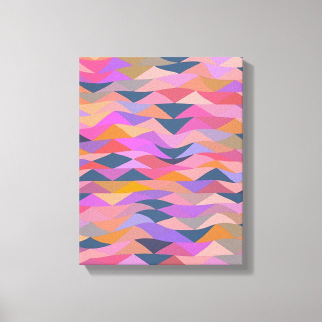 Arte geométrico abstracto colorido y moderno en mo (Anverso)