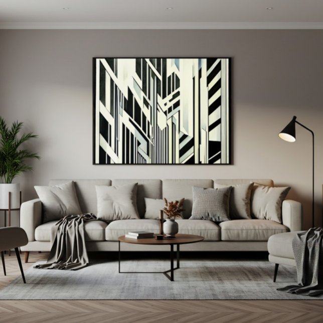 Arte geométrico abstracto impresión acrílica (Subido por el creador)