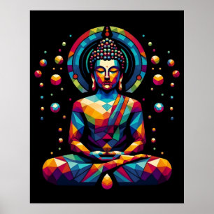 Arte geométrico abstracto moderno Gautama Buda