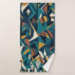 Arte Geométrico Abstracto Moderno - Retro Naranja