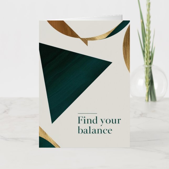 Arte geométrico abstracto Póster moderno minimalis (Anverso)