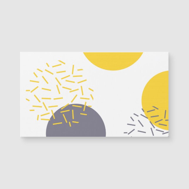 Arte geométrico amarillo, fresco, moderno y de mod (Anverso)
