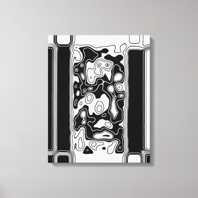 Arte Geométrico Blanco Y Negro 1 (Anverso)