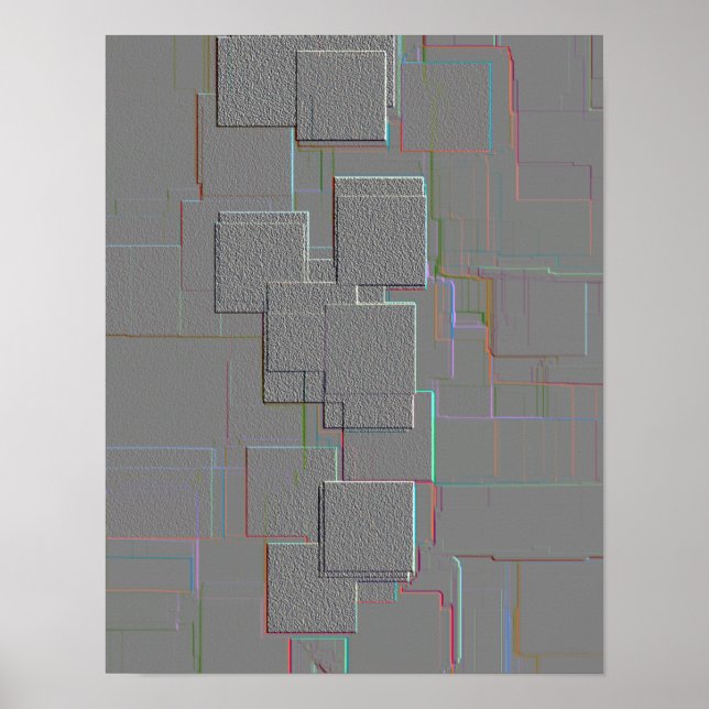 Arte geométrico "Cyber gótico" (Frente)