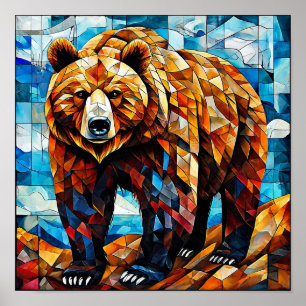 Arte geométrico de animales de vida silvestre mode