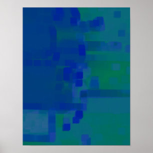 Arte geométrico "DeepBlue"