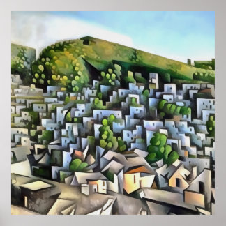 Arte geométrico del asentamiento histórico de Kaya