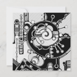 Arte geométrico en blanco y negro 4