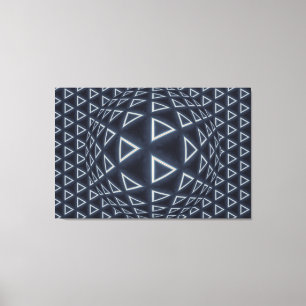 Arte geométrico esférico triangular futurista