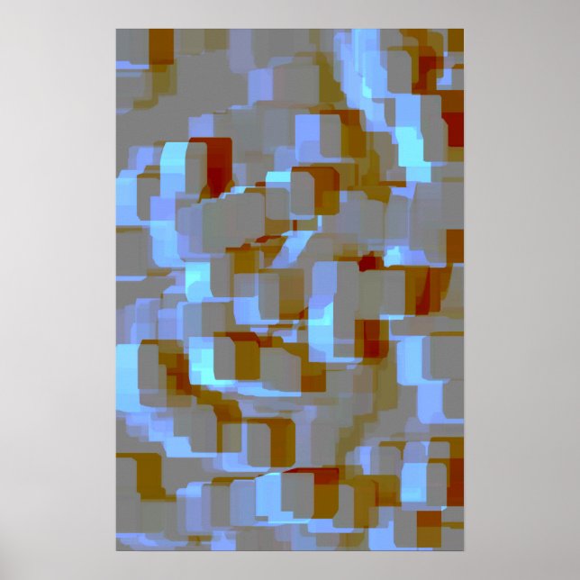 Arte geométrico "Koi Pond" (Frente)