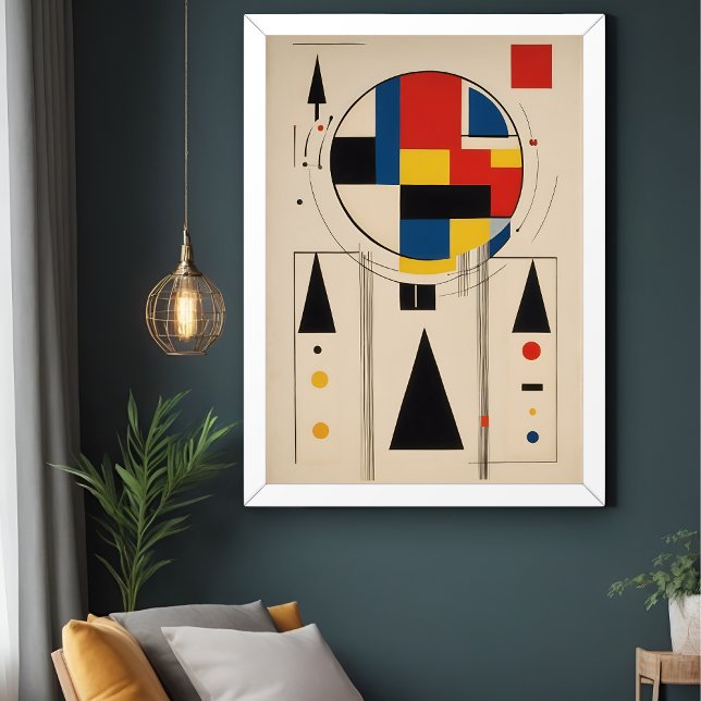 Arte geométrico Minimalista inspirado en Bauhaus (Subido por el creador)