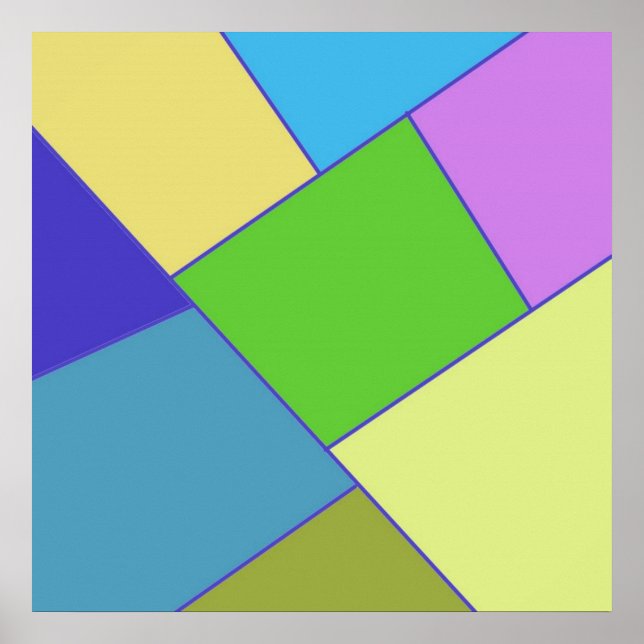arte geométrico multicolor (Frente)