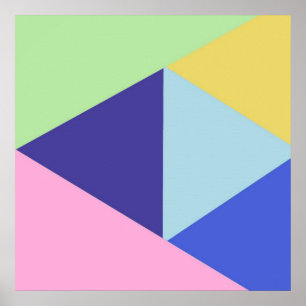 arte geométrico multicolor