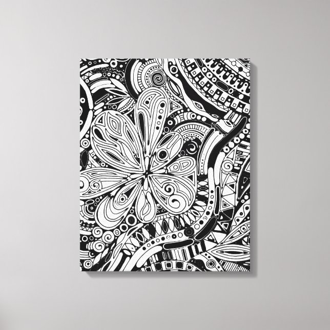 Arte Geométrico Negro Y Blanco 15 (Anverso)