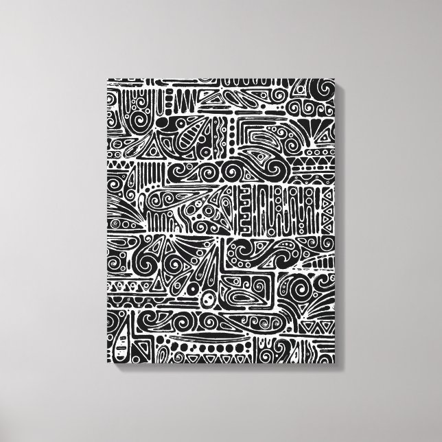 Arte Geométrico Negro Y Blanco 2 (Anverso)
