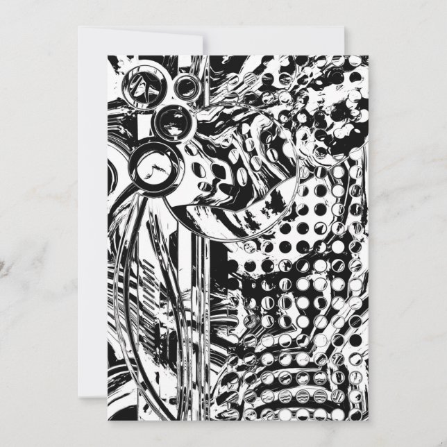 Arte Geométrico Negro Y Blanco 20 (Anverso)