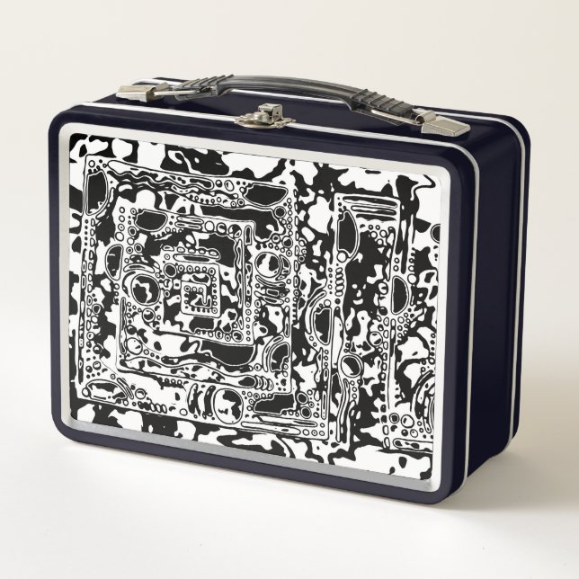 Arte Geométrico Negro Y Blanco 25 (Anverso)