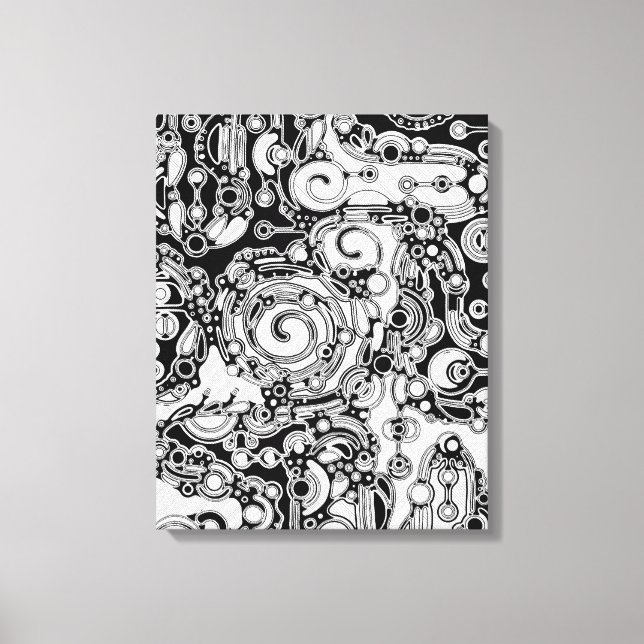 Arte Geométrico Negro Y Blanco 3 (Anverso)