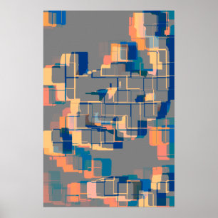 Arte geométrico "Sunset"