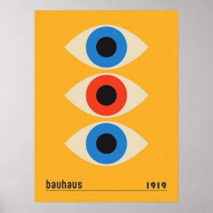 Arte geométrico vintage Bauhaus ojos Bellas Artes