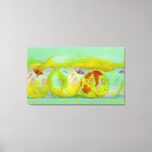 arte glitch en frutas y verduras impresión en lien