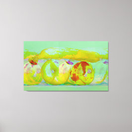 arte glitch en frutas y verduras impresión en lien