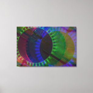 ARTE GLITCH en placa de gas en impresión de lienzo