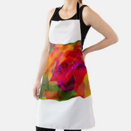 Arte glitch rosa en delantal