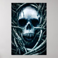 Arte gótico del cráneo: Muerte espeluznante Metali