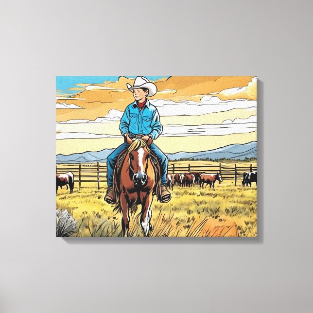 Arte gráfico de Cowboy Cattle Rancher Boy (Anverso)