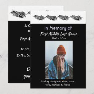 Arte gráfico de invitación de foto conmemorativa P