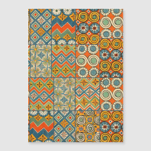 Arte gráfico geométrico colorido de la antigüedad