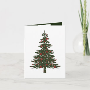 Arte gráfico moderno clásico del árbol de Navidad