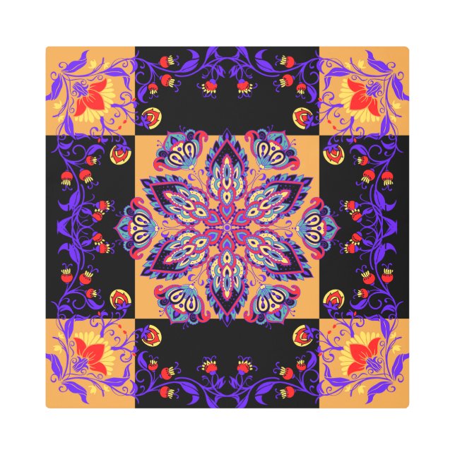 Arte gráfico morado y negro, naturaleza violeta (Anverso)