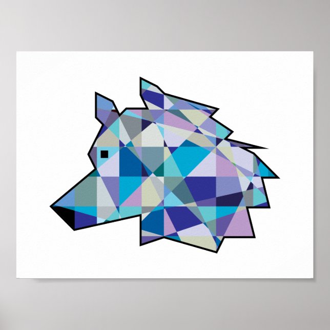 Arte gráfico original de Wolf Head | Cara de lobo  (Frente)